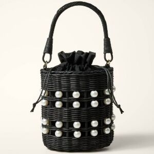 Pearl Embellished Basket Bucket Bag - kate spade new york x Target Black